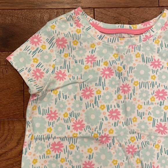 Cat & Jack Girls Short-Sleeve Flowered T-Shirt - Size M (8) - Picture 13 of 16